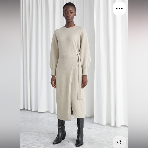 & Other Stories Dresses & Skirts - & Other Stories Midi Wrap Sweater Dress